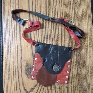Leather handmade small fanny pack